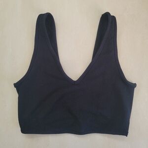 Women's Gymshark Black V-Neck Bralette
